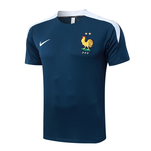 Camiseta Entrenamiento Francia 2024-25 Azul Blanco